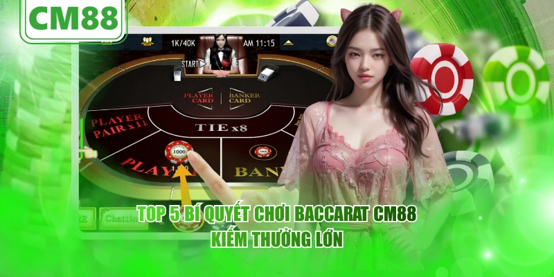 Top 5 bí quyết chơi Baccarat CM88 kiếm thưởng lớn